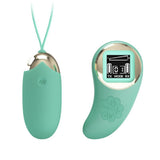 Pretty Love Mina Remote-Control Vibrating Egg, Turquoise — 2.75 in - BI-014362WLED1