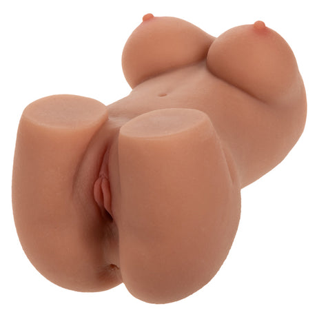 CalExotics Cheap Thrills The Lifeguard Dual-Entry Masturbator, Brown, 7 x 4 in - SE0885103