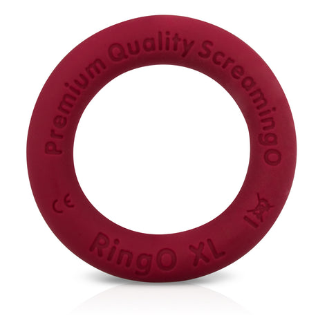 Screaming O RingO Ritz XL Liquid Silicone Cock Ring — Red, 45×45×9 mm - LSX-R-101E