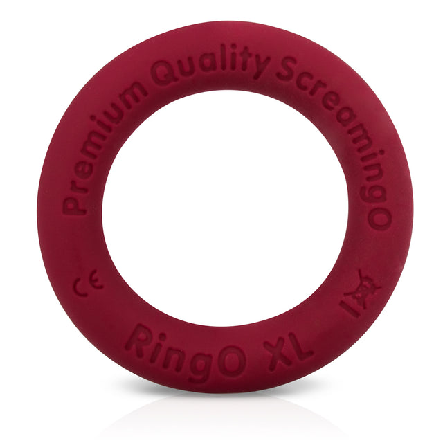 Screaming O RingO Ritz XL Liquid Silicone Cock Ring — Red, 45×45×9 mm - LSX-R-101E