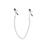 Sportsheets Sex and Mischief Chained Nipple Clamps — Coated Pair with 13-inch Nickel-Free Chain - SS100-89