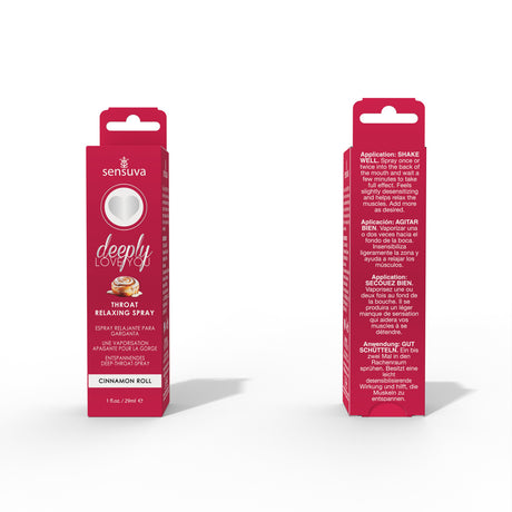 Sensuva Deeply Love You Throat Relaxing Spray — Cinnamon Roll, 1 fl oz - SEN-VL493