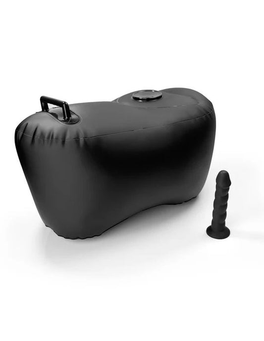 Pipedream Body Dock Inflatable Love Seat with 8.1 in Dillio Dildo, Black - PD4472-23