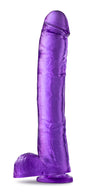 Blush B Yours Plus Mount n' Moan Hefty N Hung Dildo — Purple, 14" - BL-26441