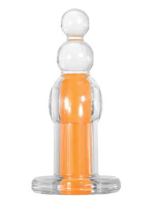 Evolved Novelties Orange Dream Vibrating Beaded Anal Toy (Rechargeable) - GX-RS-9178-2