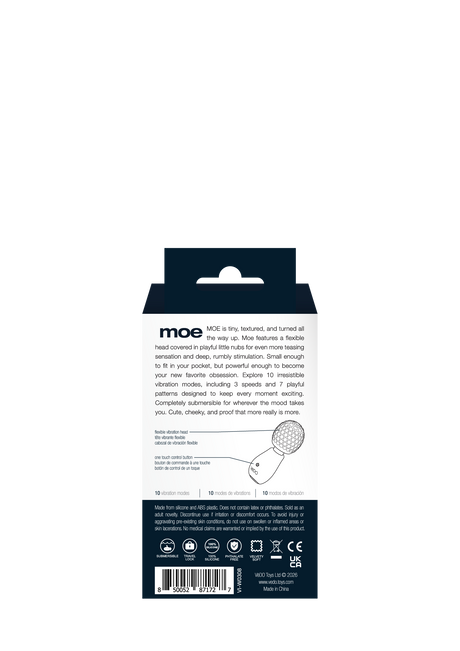 VeDO Moe Rechargeable Extra Mini Wand — Pocket-Sized, Black - VI-W0308