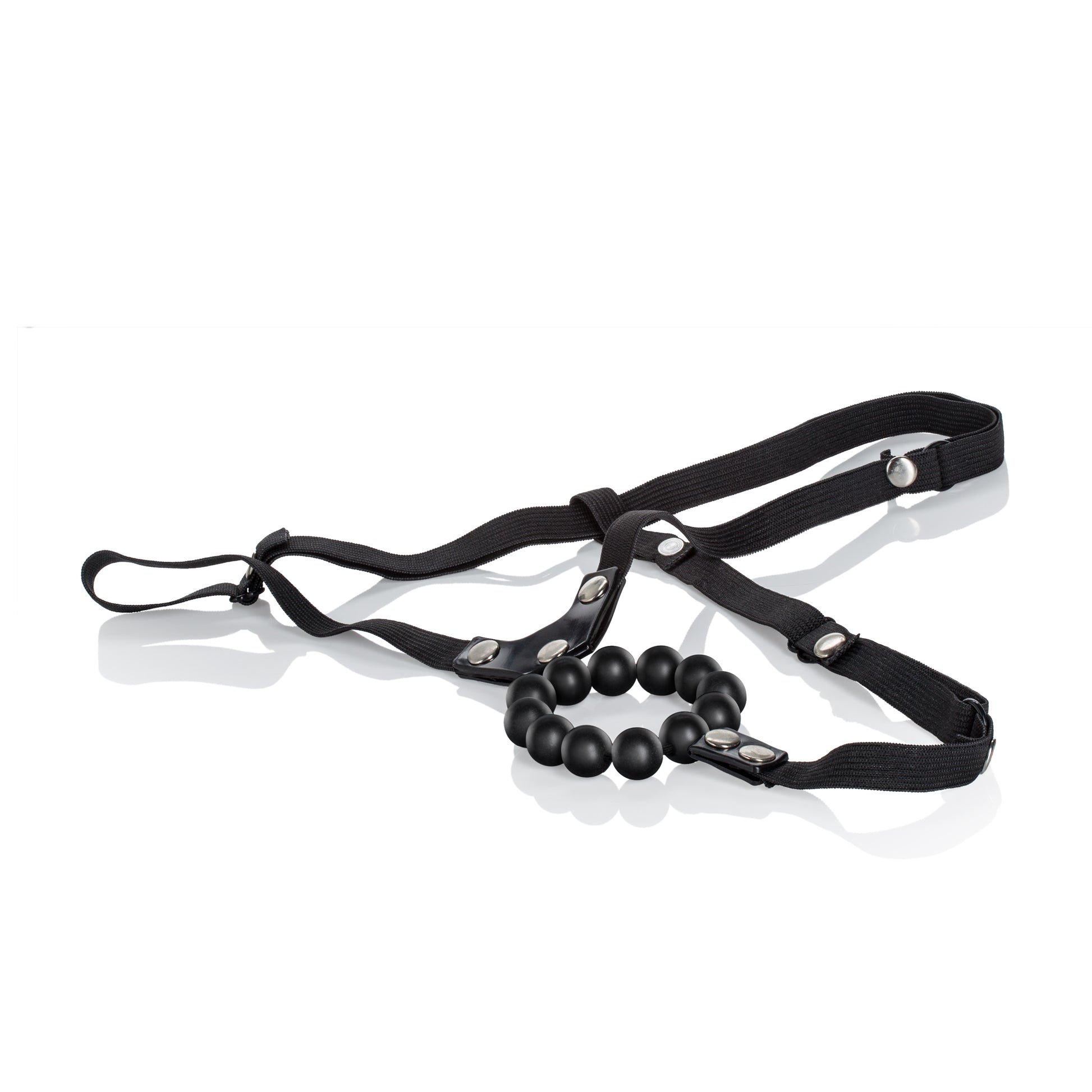 Lovers Thong With Stroker Beads by CalExotics