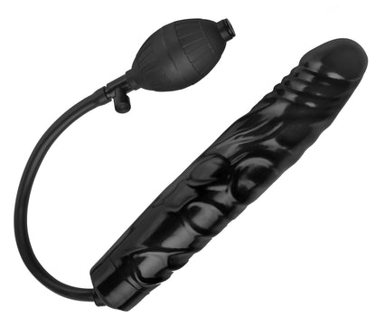 Inflatable 11 Inch Super Dong - Black by XR Brands
