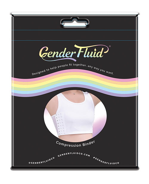 Gender Fluid Chest Compression Binder - XXXL White by Gender Fluid