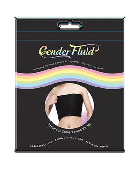 Gender Fluid Strapless Chest Compression Binder - XXXL Black by Gender Fluid