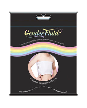 Gender Fluid Strapless Chest Compression Binder - M White by Gender Fluid
