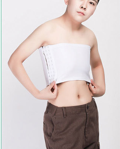 Gender Fluid Strapless Chest Compression Binder - XXXL White by Gender Fluid