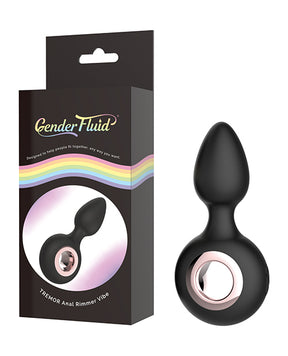 Gender Fluid Tremor Ring Plug Anal Vibe - Black by Gender Fluid
