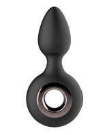 Gender Fluid Tremor Ring Anal Plug Vibe — Black, 5"