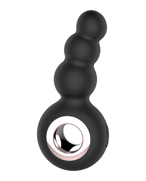Gender Fluid Quiver Anal Ring Bead Vibe - Black by Gender Fluid