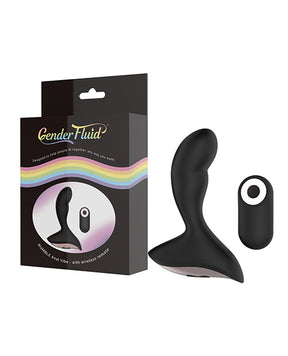 Gender Fluid Rumble Anal Vibe w/Remote - Black by Gender Fluid