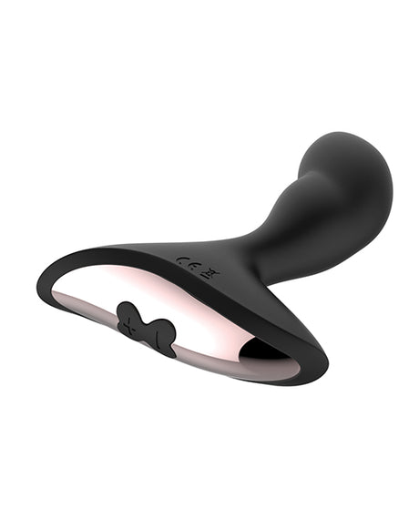 Gender Fluid Rumble Anal Vibe with Remote — Black, USB Rechargeable