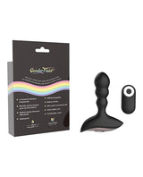 Gender Fluid Shake Anal Vibe with Remote, 10 Modes, Black, 5"