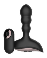 Gender Fluid Shake Anal Vibe with Remote, 10 Modes, Black, 5"