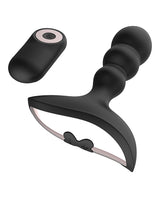 Gender Fluid Shake Anal Vibe with Remote, 10 Modes, Black, 5"