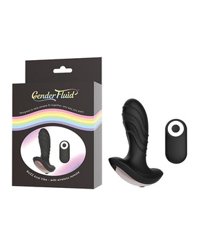 Gender Fluid Buzz Anal Vibe w/Remote - Black by Gender Fluid