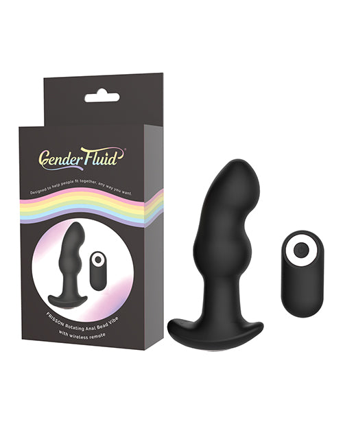 Gender Fluid Frission Anal Vibe w/Remote - Black by Gender Fluid