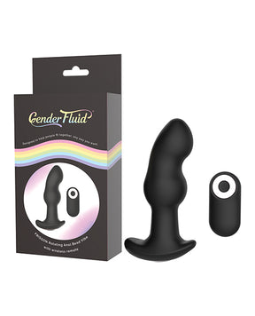 Gender Fluid Frission Anal Vibe w/Remote - Black by Gender Fluid
