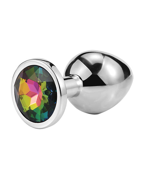 Gender Fluid Excite! Smooth Tapered Anal Plug — Silver