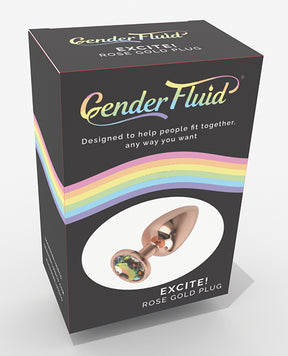 Gender Fluid Excite! Plug - Rose Gold by Gender Fluid