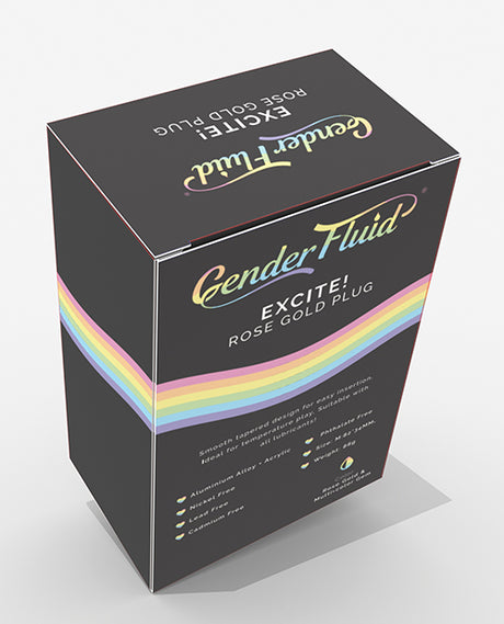 Gender Fluid Excite! Anal Plug — Rose Gold Tapered Design