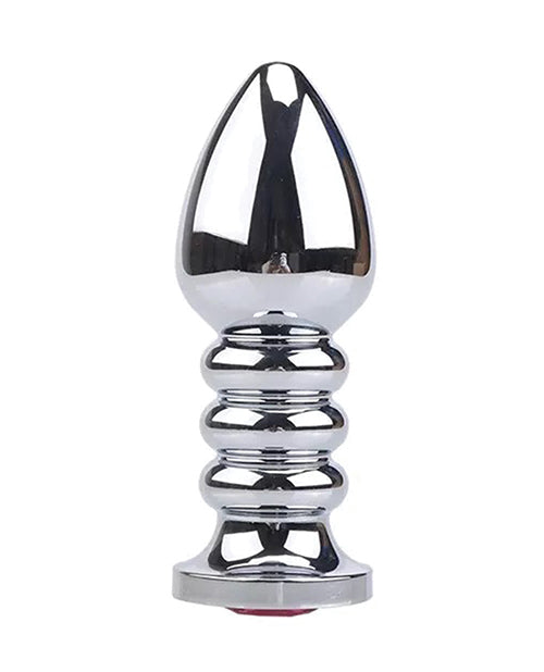 Gender Fluid Excite! Extendo Anal Plug, Tapered — Silver