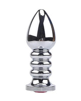 Gender Fluid Excite! Extendo Anal Plug, Tapered — Silver