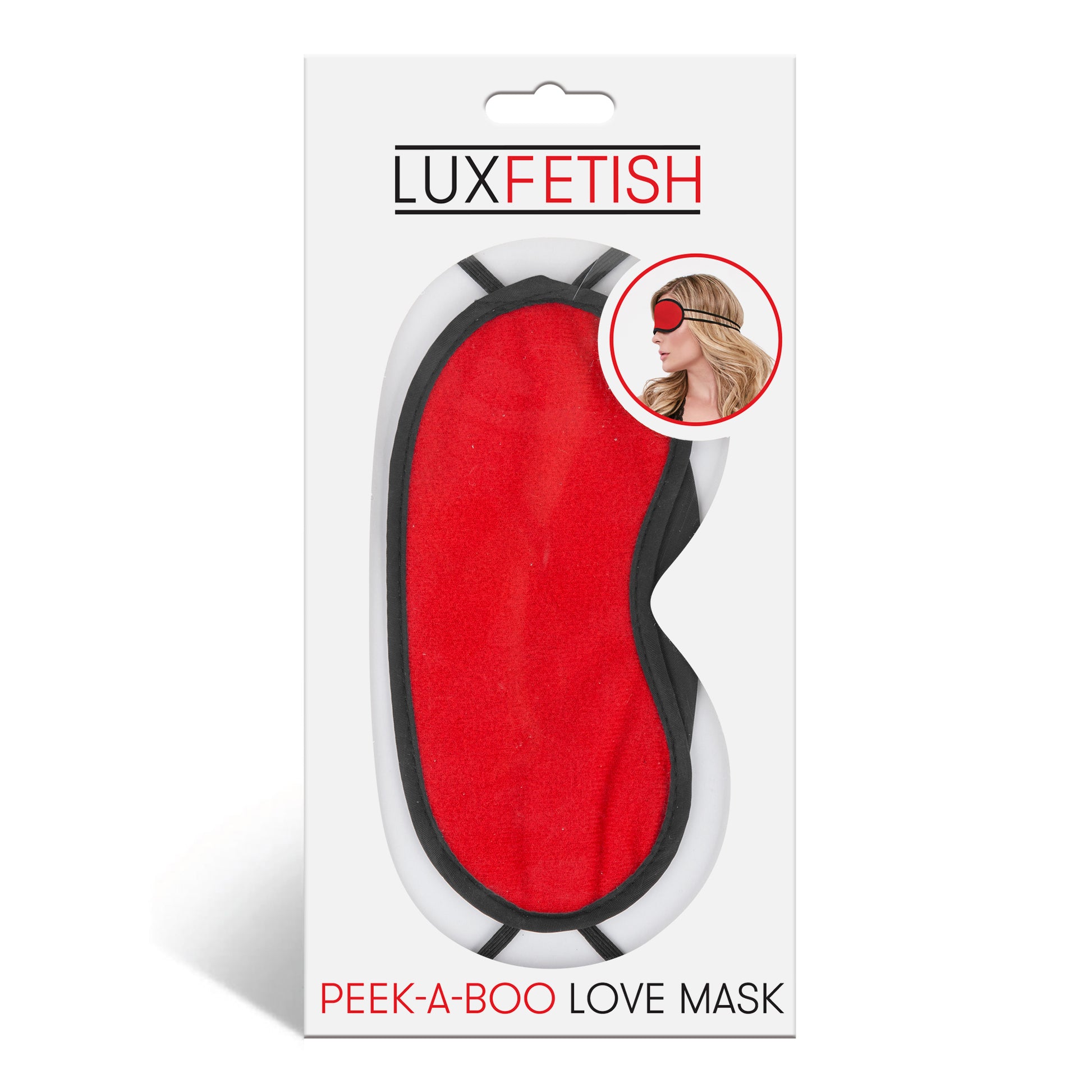 Peek-a-Boo Love Mask - Red by Electric Novelties