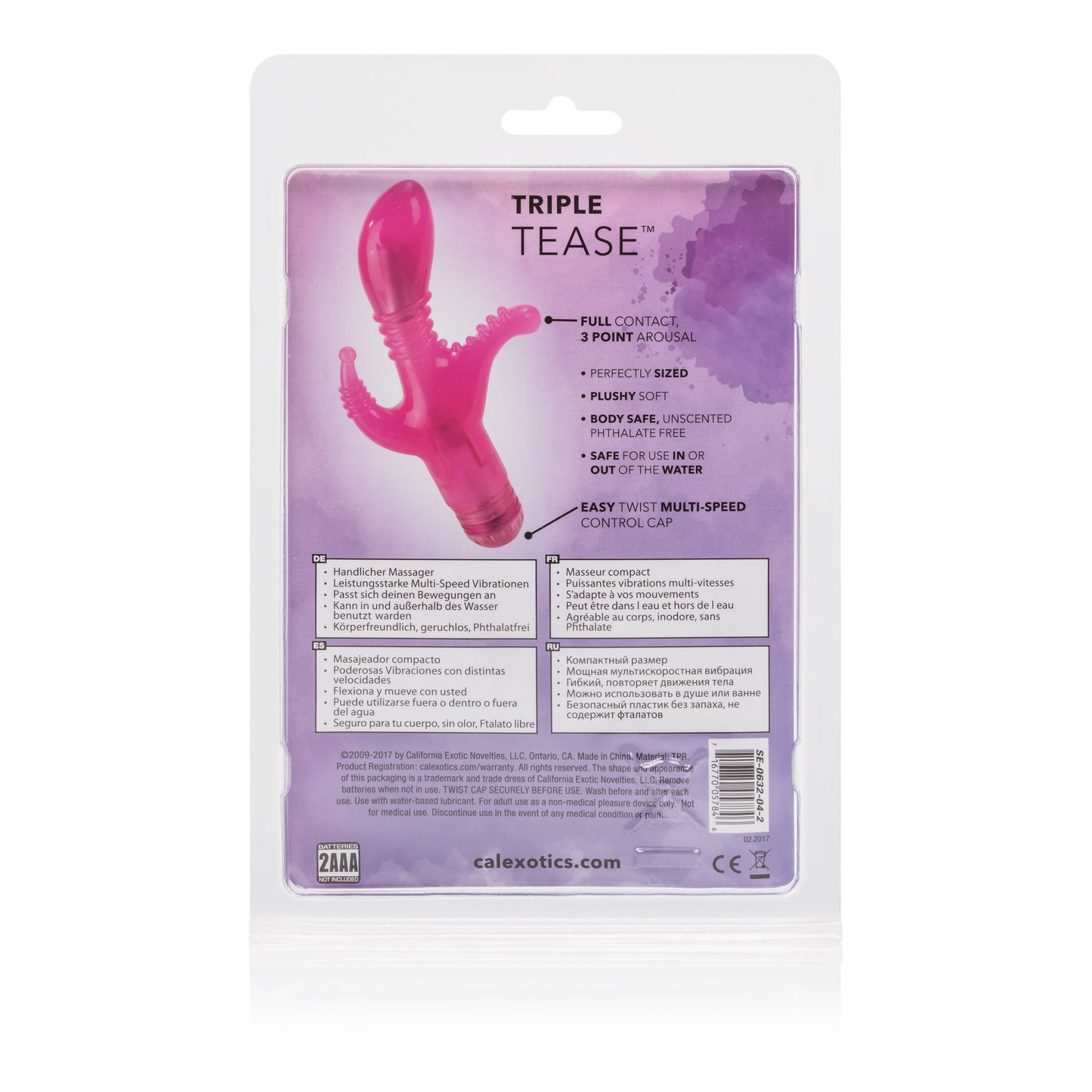 Triple Tease Vibe - Pink by CalExotics