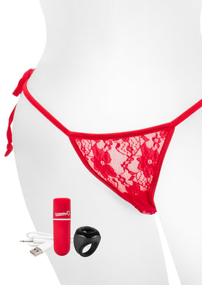 Screaming O My Secret Charged Panty Vibe with Remote — Red - APTY-R-101E