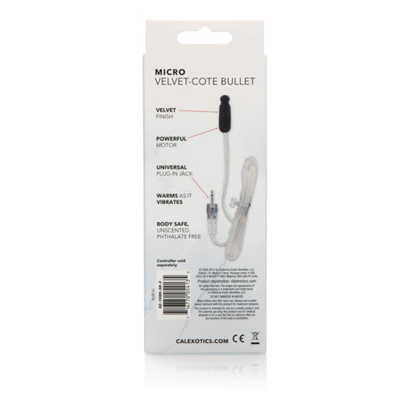 Sterling Collection Micro Velvet-Cote Bullet by CalExotics