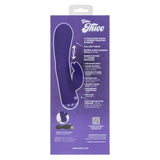 CalExotics Extra Thicc Chubby Deep-Thrust Bunny Vibrator — Purple, 9 in - SE0650803