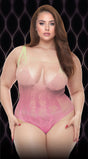 Lapdance Rosy Sunset Bodysuit — Mint to Rose Ombre - X-LC132-X