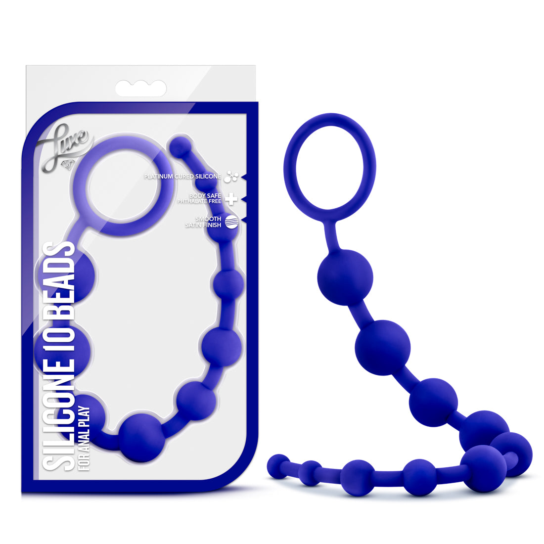 Luxe Silicone 10 Beads - Indigo by Blush