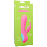 Doc Johnson Mood Play Mini Power Rabbit Vibrator — Pink, 6.5 in - DJ1472-08-BX