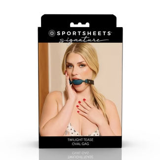Sportsheets Twilight Tease Oval Gag — Blue - SS68123