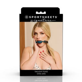 Sportsheets Twilight Tease Oval Gag — Blue - SS68123