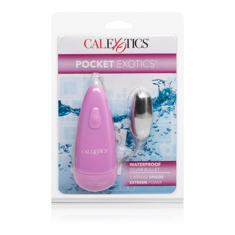 CalExotics Pocket Exotics Waterproof Silver Bullet Vibrator — Pink - SE1140102