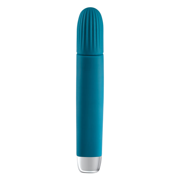 Evolved Novelties Super Slim Wand Vibrator — Teal - EN-RS-9741-2