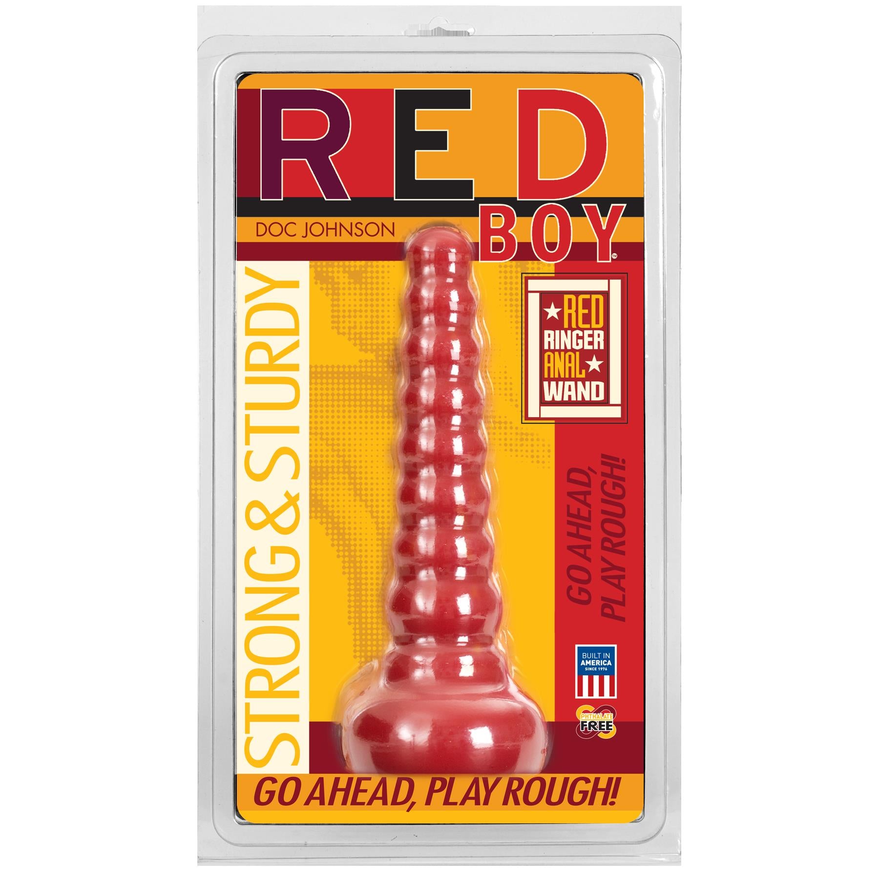 Red Boy - Red Ringer Anal Wand - Red by Doc Johnson