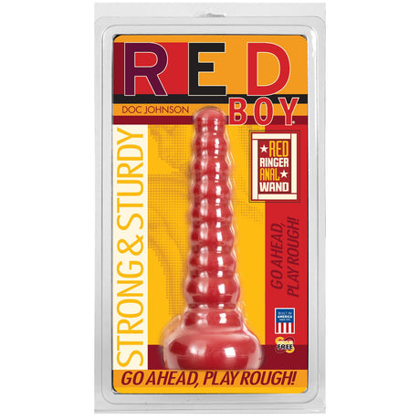 Red Boy - Red Ringer Anal Wand - Red by Doc Johnson