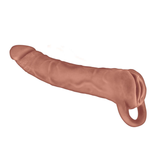 Nasstoys Great Extender 2-in-1 8.3in Extender & Masturbator, Brown - NW3347