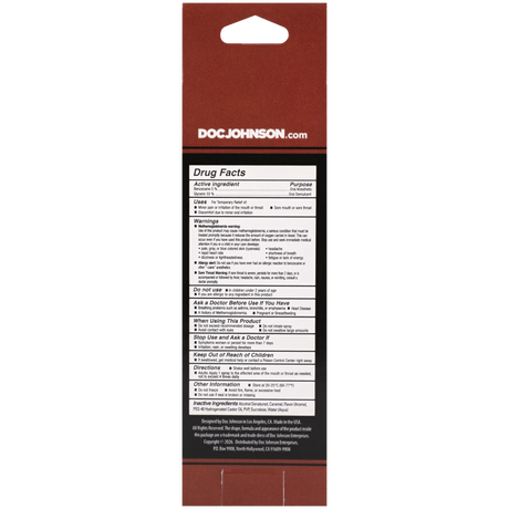 GoodHead by Doc Johnson Deep Throat Spray — Double Chocolate, 2 fl oz - DJ1366-06-BX