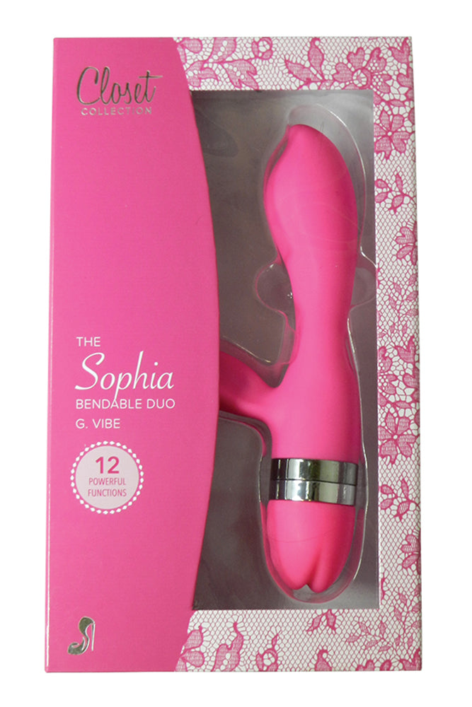 The Sophia Bendable Duo G-Vibe - Pink by The Closet Collection