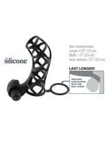 Fantasy X-Tensions Extreme Silicone Power Cage - Black by Pipedream